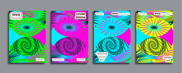 Creative colored cover. Cover design.