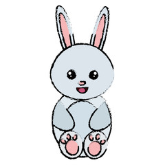 cute and tender rabbit character