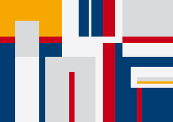 Digital painting. Abstract geometric colorful vector background