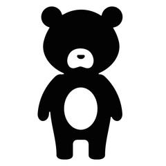 cute and tender bear character vector illustration design