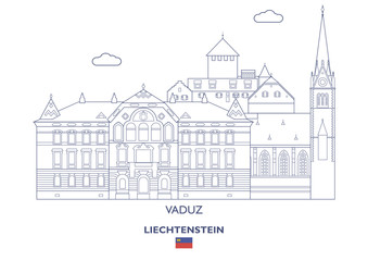 Vaduz City Skyline, Liechtenstein