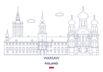 Warsaw City Skyline, Poland