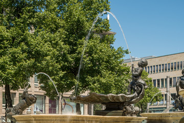 Paradeplatz mit Grupello-Pyramide in Mannheim