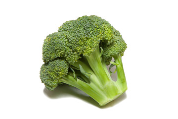 Broccoli cabbage on a white background