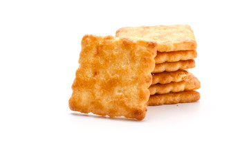 Cracker isolated on white background