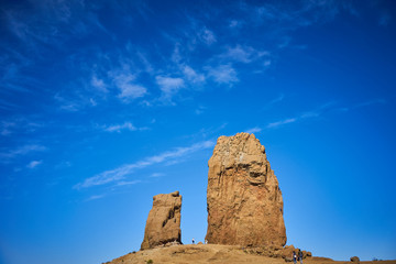 Roque Nublo - Gran Canaria - Tejeda - Blue sky over Canary Islands