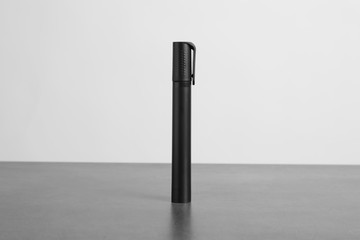 Black marker on white background. Mockup for design