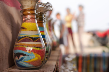 Sand bottles souvenirs