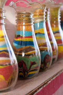 Sand bottles souvenirs