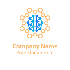 Brain logo design, learning and design icons