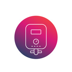 heating system linear icon