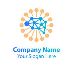 Brain logo design, learning and design icons