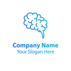 Brain logo design, learning and design icons