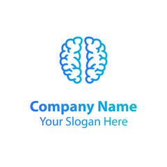 Brain logo design, learning and design icons