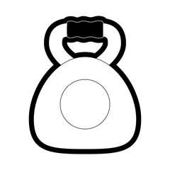 kettlebell vector illustration