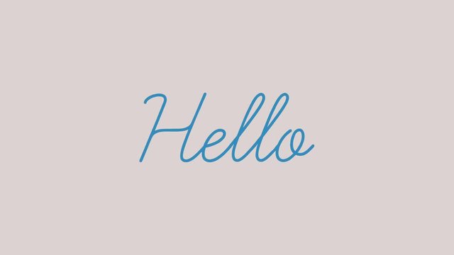 Hello word motion graphics flat animation. Available in 4K FullHD and HD video 2D render footage
