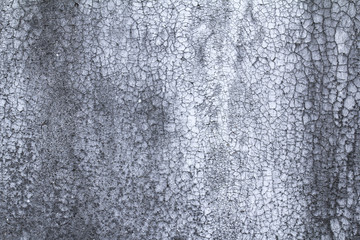 Ancient wall old cracked white grunge surface or texture for background