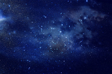 Fototapeta premium Galaxy and nebula . Starry outer space background texture.