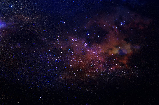 Galaxy and nebula . Starry outer space background texture.