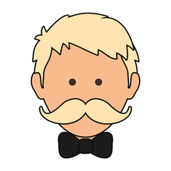 Obraz premium man with mustache design