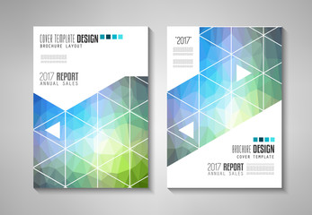 Brochure template, Flyer Design or Depliant Cover for business purposes.