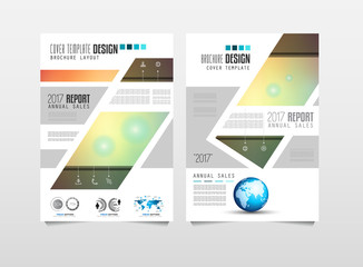 Brochure template, Flyer Design or Depliant Cover for business purposes.