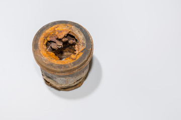 Rostige Wasserleitung - Adapter mit Rost 
