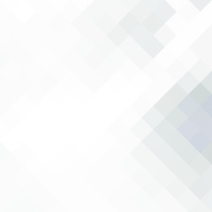 Abstract gray white background with mesh of rhombus or squares. Mosaic. Geometric template.