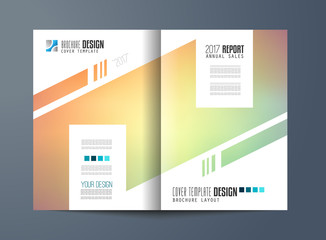 Brochure template, Flyer Design or Depliant Cover for business purposes. Elegant layout with space for text and images.
