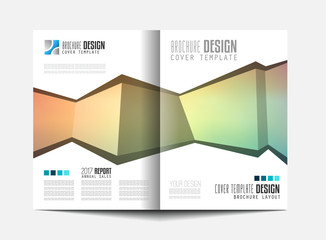 Brochure template, Flyer Design or Depliant Cover for business purposes.