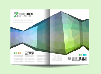 Brochure template, Flyer Design or Depliant Cover for business purposes.