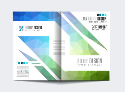 Brochure template, Flyer Design or Depliant Cover for business purposes.