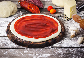 Ingredients For Cooking Pizza