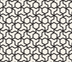 Vector seamless pattern. Modern stylish abstract texture. Repeating geometric shapes from striped elements