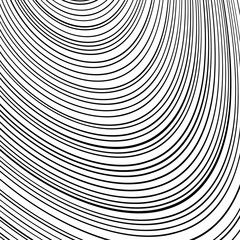 Black and White Wave Stripe Optical Abstract Background