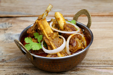 Indian or Rajasthani non veg food. Meat dsh or Mutton Curry.