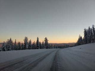 Fototapeta na wymiar Winter nature in Sweden