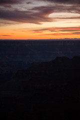 Obraz premium Sunset from the North Rim of the Grand Canyon in Arizona. 