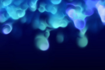 Realistic blue fire or plasma isolated on black background. 3d rendering