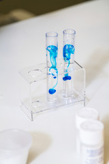 paint in tubes mixed with water