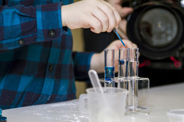paint in tubes mixed with water