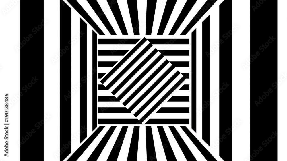 Aufkleber abstract background with black and white stripes. seamless loop