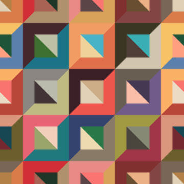 seamless vector background with abstract shapes