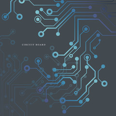 Circuit board, digital technology background. Vector illustration. EPS 10.