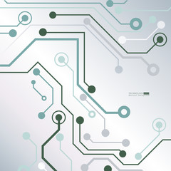 Circuit board, digital technology background. Vector illustration. EPS 10.