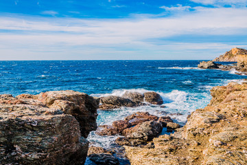 Fototapeta premium Sur les Iles du Gaou à Six-Fours-les-Plages, le Brusc