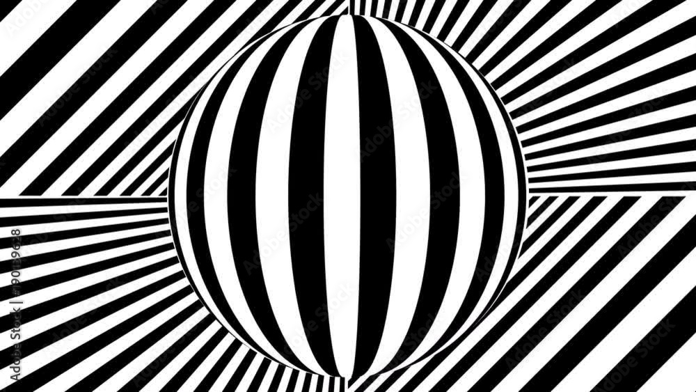 Aufkleber abstract background with black and white stripes. seamless loop