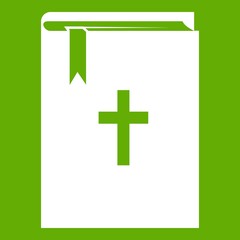 Obraz premium Bible icon green