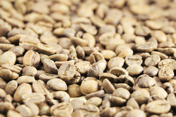 Coffee beans closeup background 