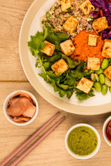 Asian Style Spicy Vegan or Vegetarian Tofu Salad